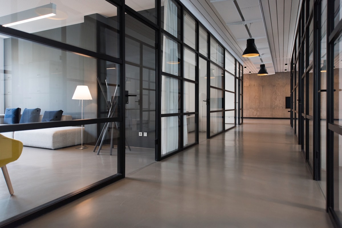 Modern enterprise office collaboration space